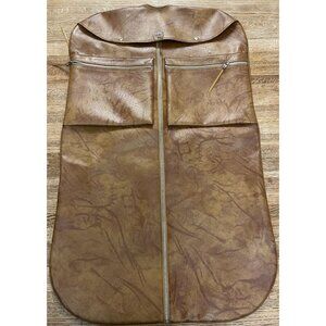 Vintage American Tourister Garment Suit Bag Faux Leather Brown